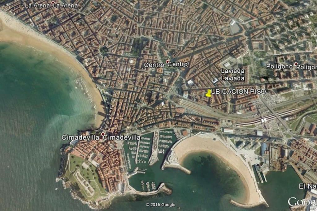 A Un Paso De La Playa, Amplio Apartamento Gijón Exterior foto